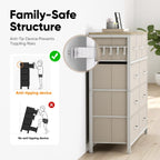 Fabric Chest of Drawer with 7 Drawers Home