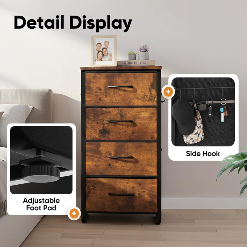 Fabric Chest of Drawer with 7 Drawers Home