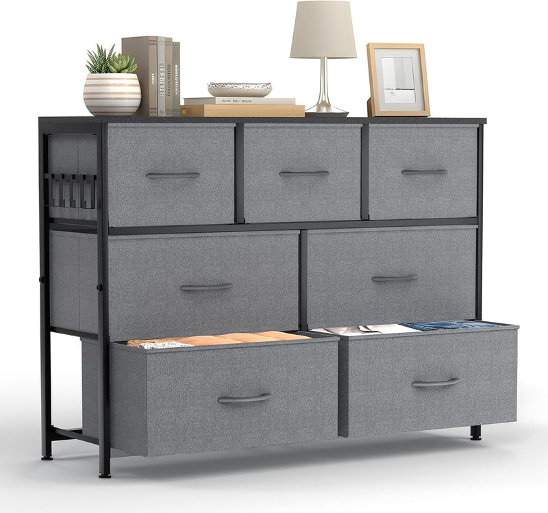 Fabric Chest of Drawer with 7 Drawers Home
