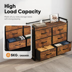 Fabric Chest of Drawer with 7 Drawers Home