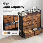 Fabric Chest of Drawer with 7 Drawers Home