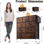Fabric Chest of Drawers Canvas Storage Unit