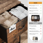 Fabric Chest of Drawers Canvas Storage Unit