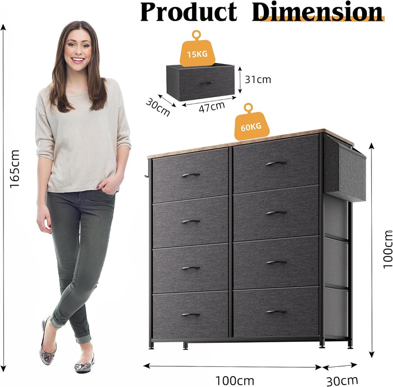 Fabric Chest of Drawers Canvas Storage Unit