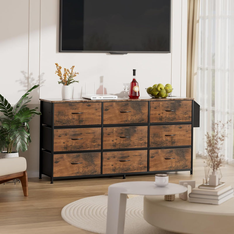 Fabric Chest of Drawers Canvas Storage Unit
