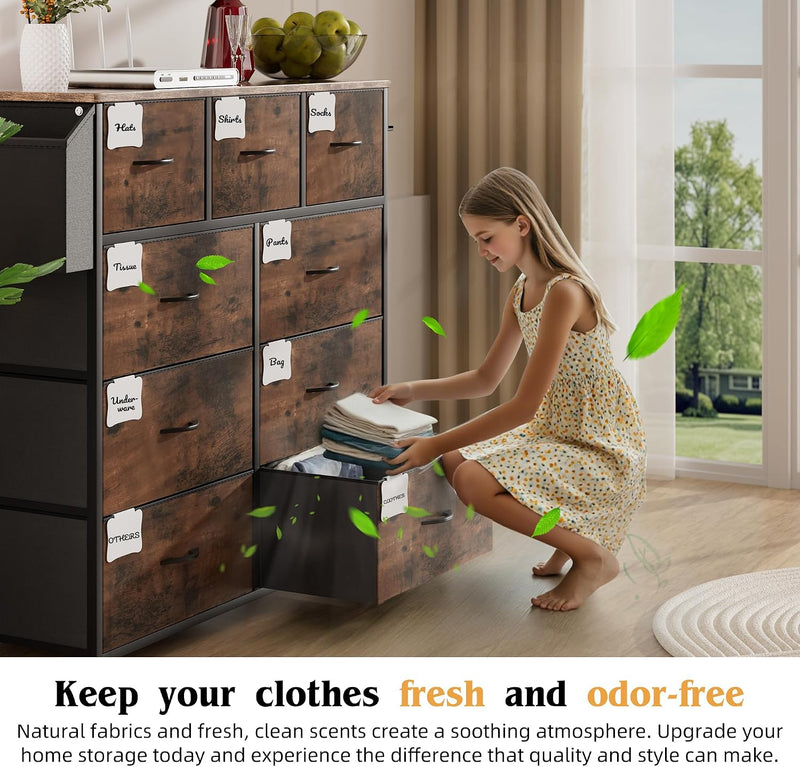 Fabric Chest of Drawers Canvas Storage Unit