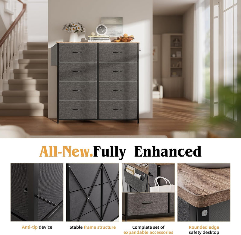 Fabric Chest of Drawers Canvas Storage Unit