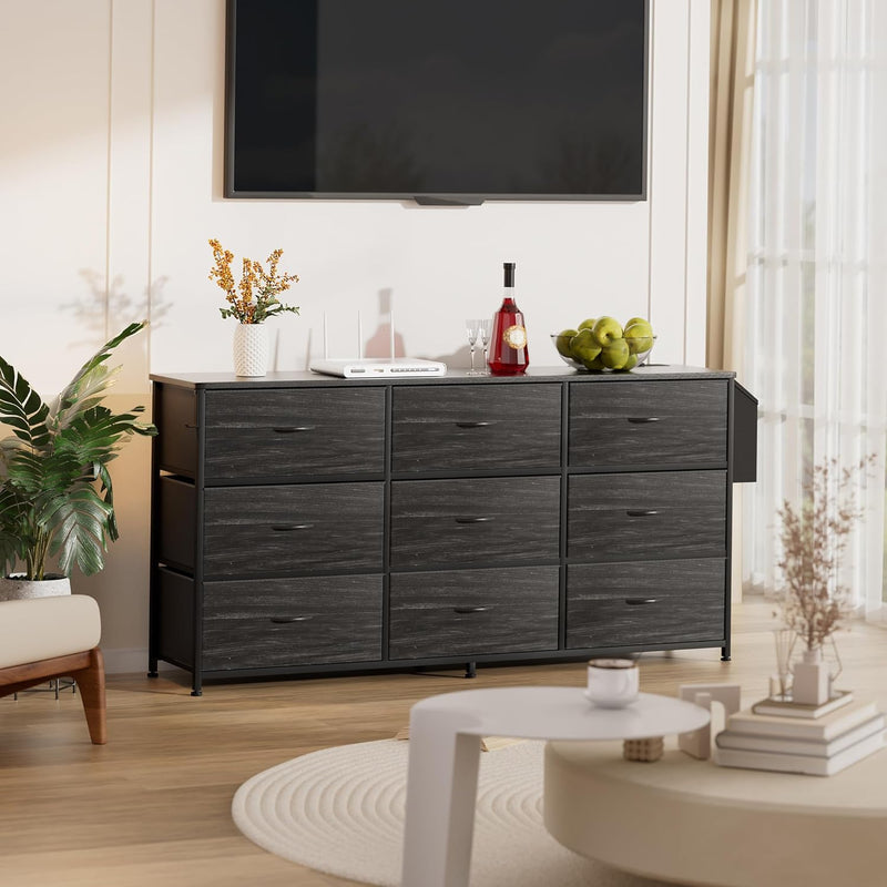 Fabric Chest of Drawers Large TV Stand