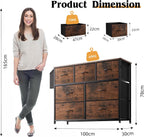 Fabric Chest of Drawers Large TV Stand