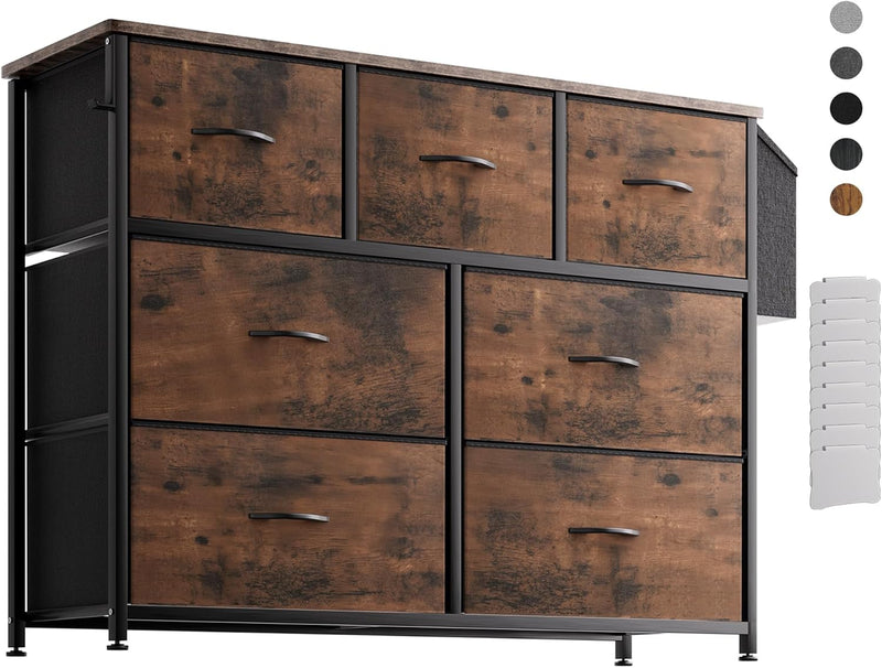 Fabric Chest of Drawers Large TV Stand