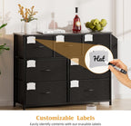 Fabric Chest of Drawers Large TV Stand