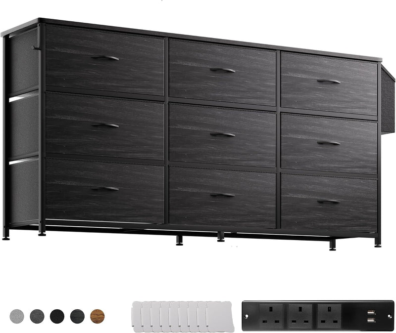 Fabric Chest of Drawers Large TV Stand