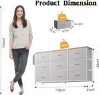 Fabric Chest of Drawers Large TV Stand
