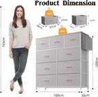 Fabric Chest of Drawers Large TV Stand