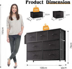 Fabric Chest of Drawers Large TV Stand