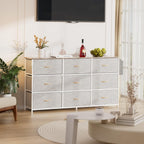 Fabric Chest of Drawers Large TV Stand