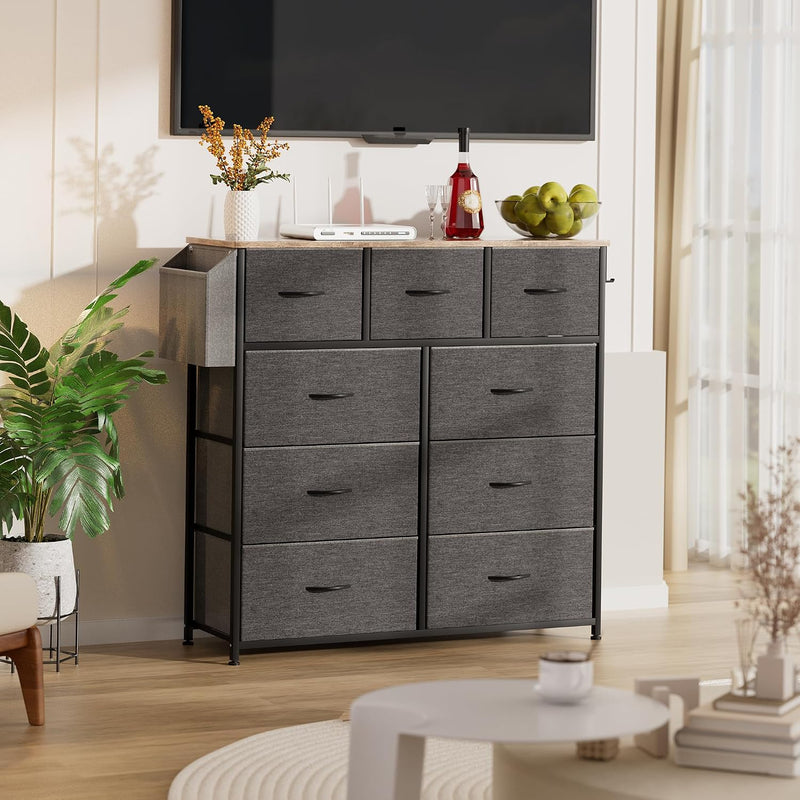 Fabric Chest of Drawers Large TV Stand