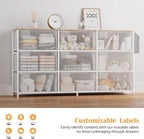 Fabric Chest of Drawers Large TV Stand