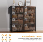 Fabric Chest of Drawers Large TV Stand