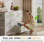 Fabric Chest of Drawers Large TV Stand