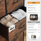 Fabric Chest of Drawers Large TV Stand