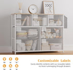 Fabric Chest of Drawers Large TV Stand