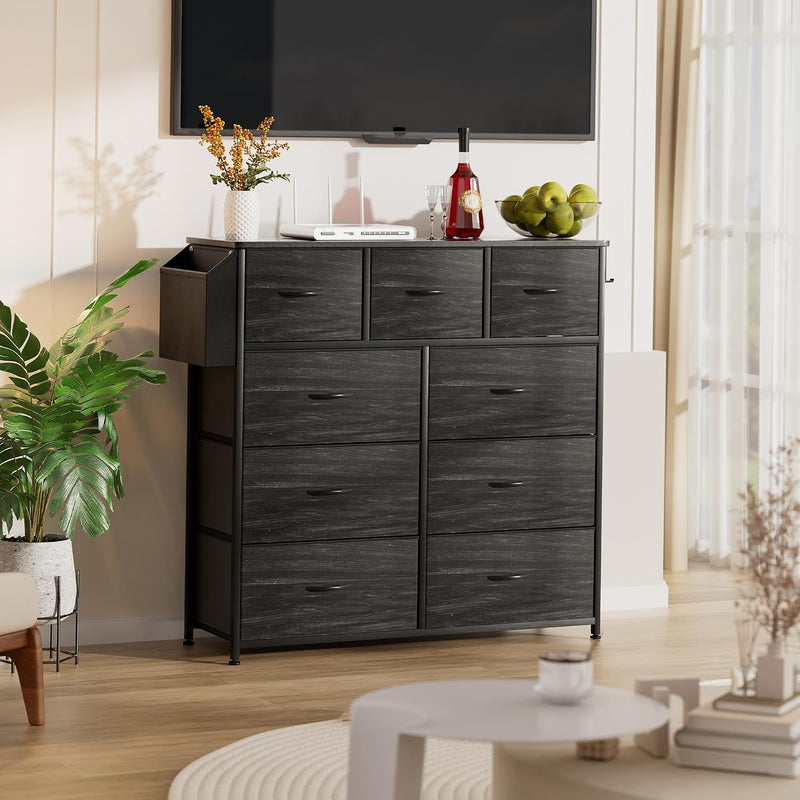 Fabric Chest of Drawers Large TV Stand