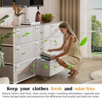 Fabric Chest of Drawers Large TV Stand
