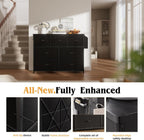 Fabric Chest of Drawers Large TV Stand