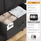 Fabric Chest of Drawers Large TV Stand