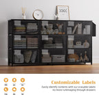 Fabric Chest of Drawers Large TV Stand