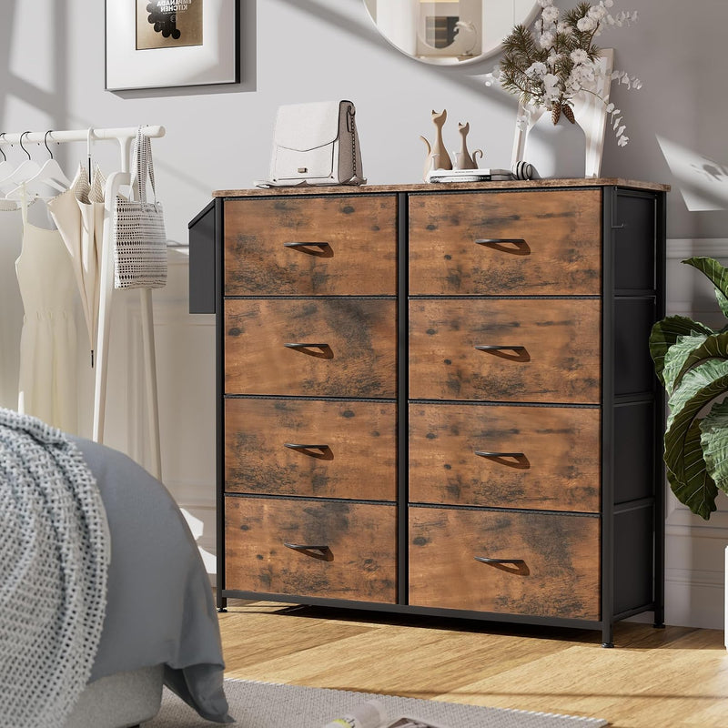 Fabric Chest of Drawers Large TV Stand