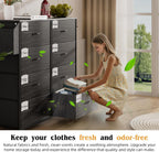 Fabric Chest of Drawers Large TV Stand