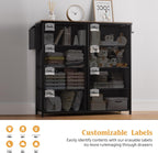 Fabric Chest of Drawers Large TV Stand