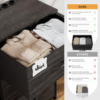 Fabric Chest of Drawers Large TV Stand