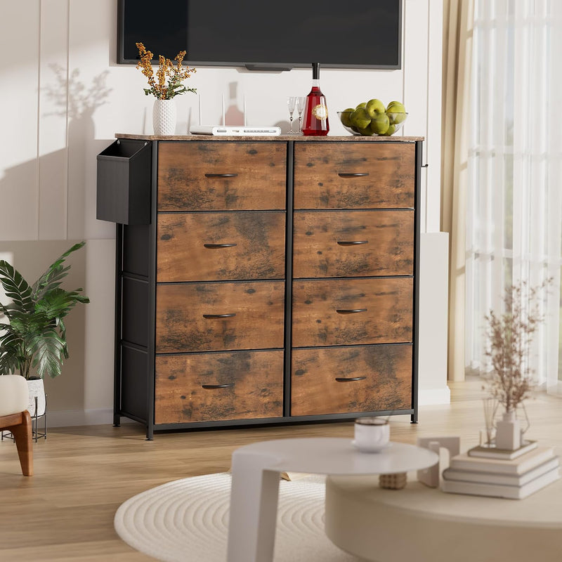 Fabric Chest of Drawers Large TV Stand