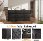Fabric Chest of Drawers Large TV Stand