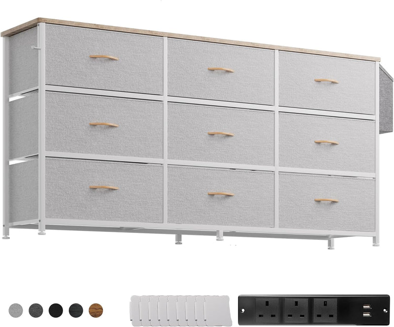 Fabric Chest of Drawers Large TV Stand