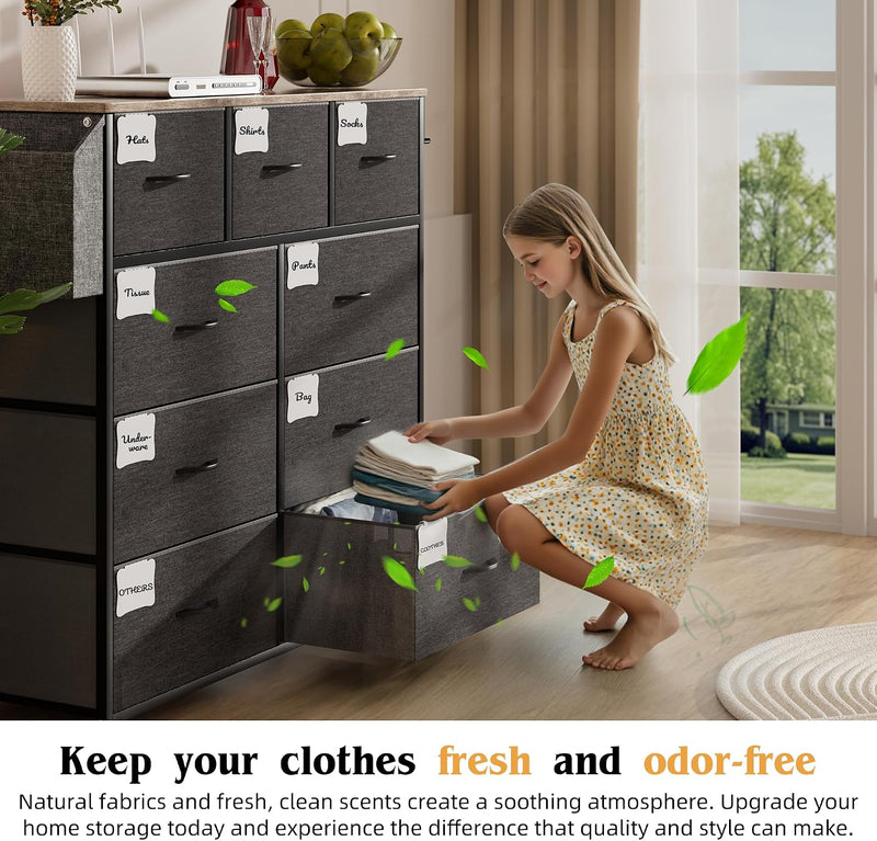 Fabric Chest of Drawers Large TV Stand