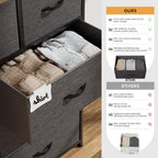 Fabric Chest of Drawers Large TV Stand
