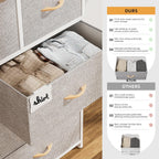 Fabric Chest of Drawers Large TV Stand