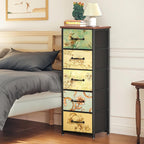 Fabric Chest of Drawers with 6