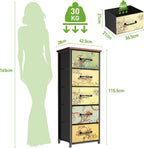 Fabric Chest of Drawers with 6