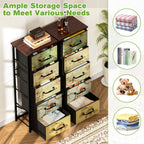 Fabric Chest of Drawers with 6