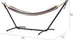 Fabric Hammock with Stand Multi Colour 117CM