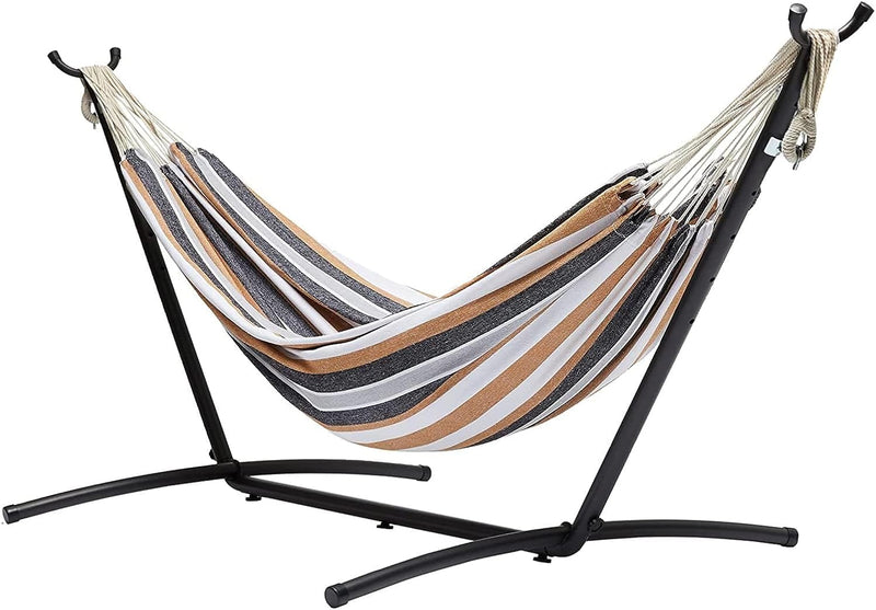Fabric Hammock with Stand Multi Colour 117CM