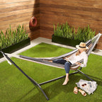 Fabric Hammock with Stand Multi Colour 117CM