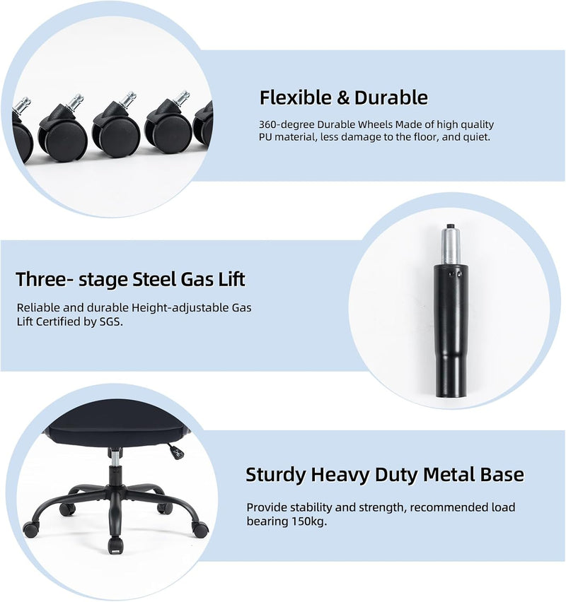Fabric Office Chair Ergonomic Desk Chairs for Home
