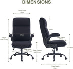 Fabric Office Chair Ergonomic Desk Chairs for Home
