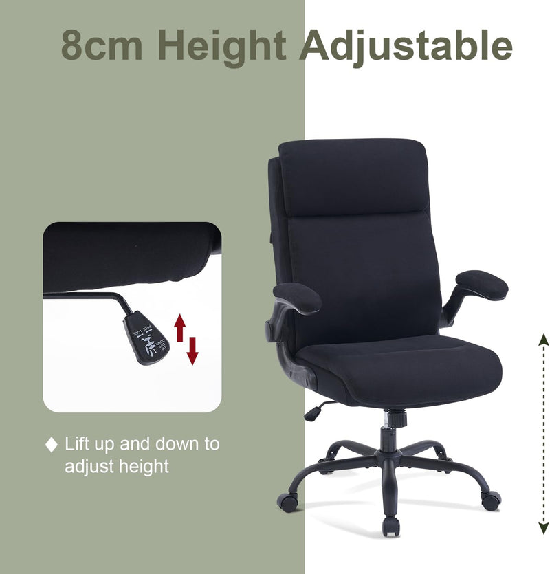 Fabric Office Chair Ergonomic Desk Chairs for Home
